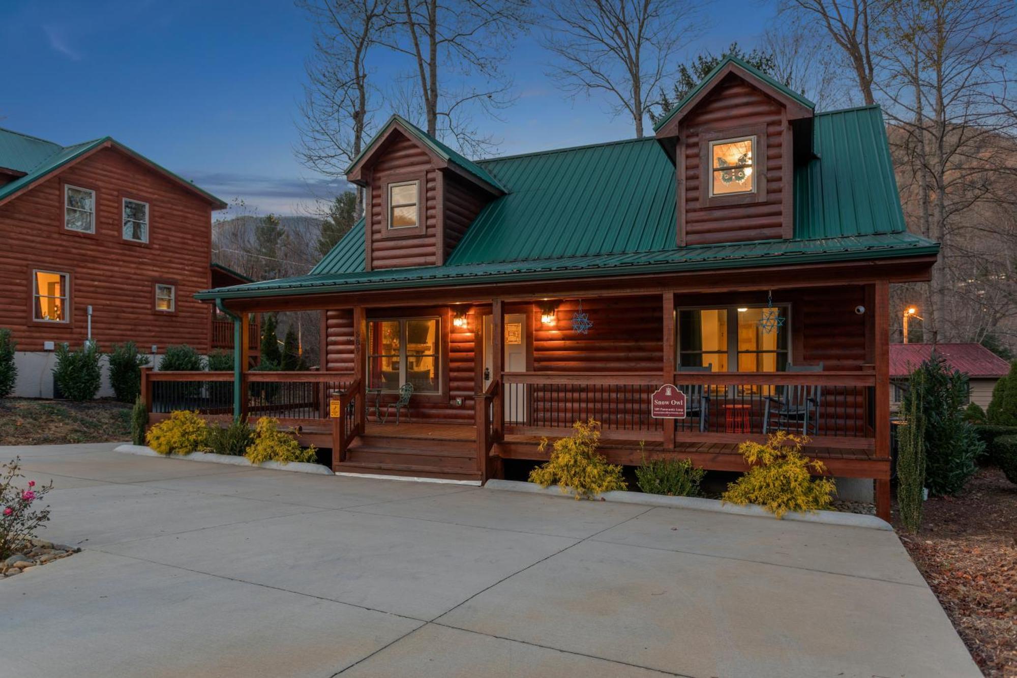 The Snow Owl Cabin Maggie Valley Eksteriør billede